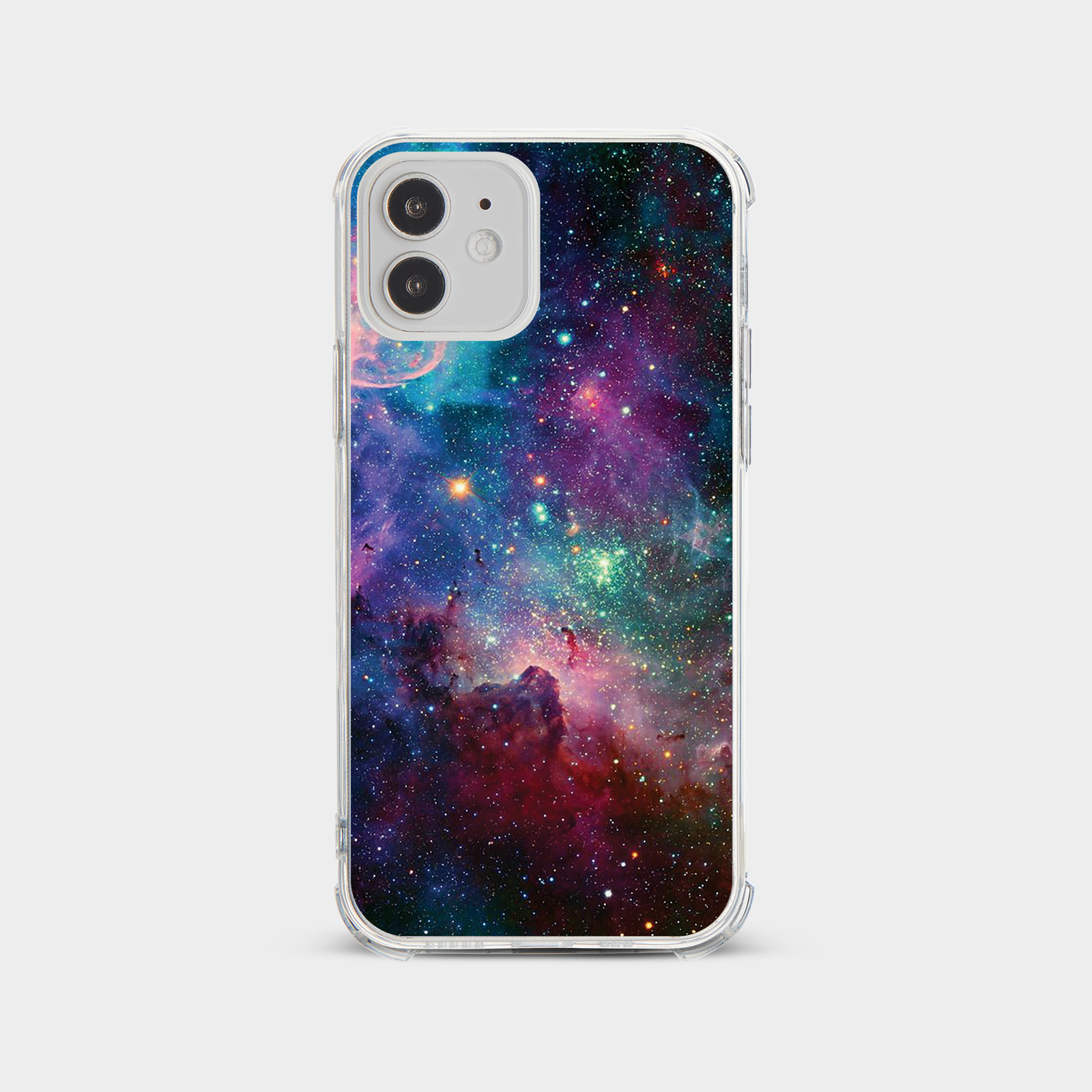 CASE FOR IPHONE 15 14 13 12 11 SE 8 SHOCKPROOF PHONE COVER SPACE STARS NEBULA